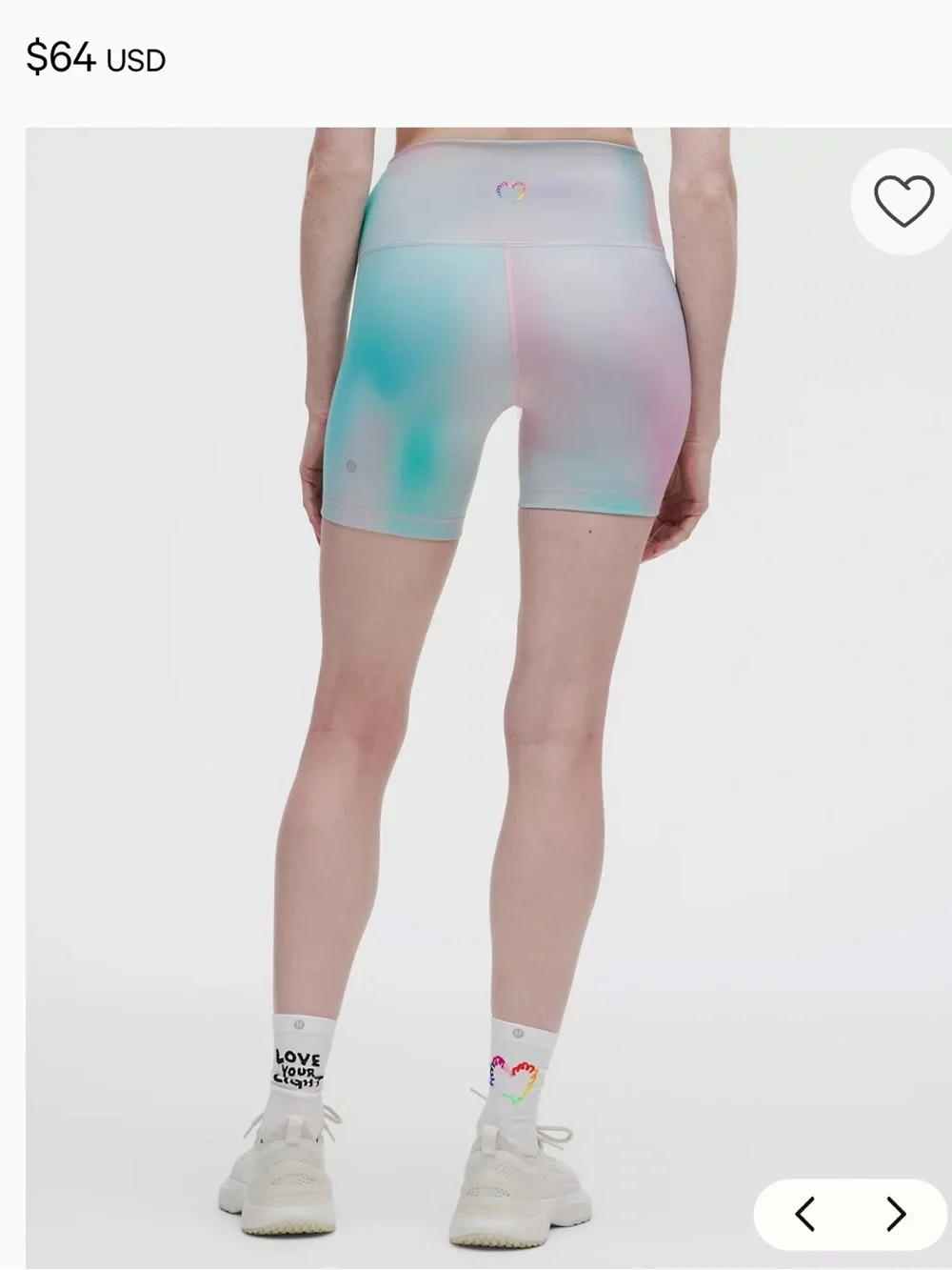 Lululemon Wunder Train High-Rise 6” Short Pride (NEW W/O TAG)